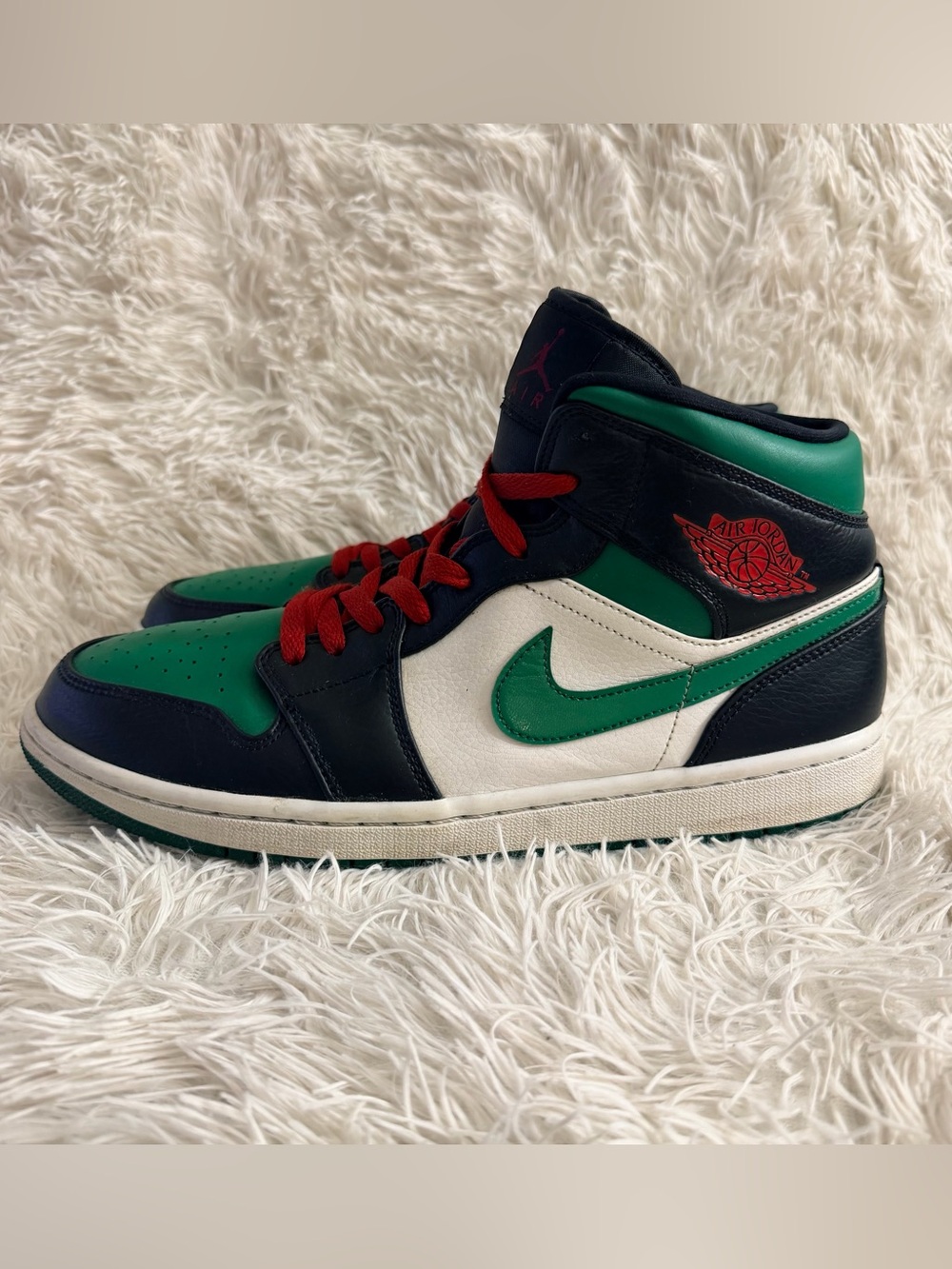 Air Jordan 1 Mid 'Pine Green 2020” Mens Size 11 - #554724-067